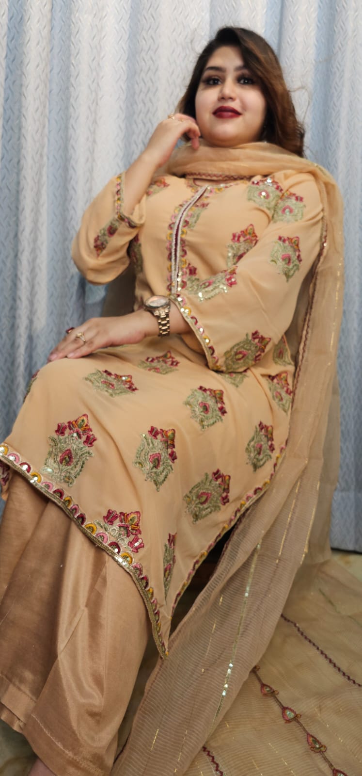 ঈদ স্পেশাল লাক্সারি থ্রি-পিস 🌙✨