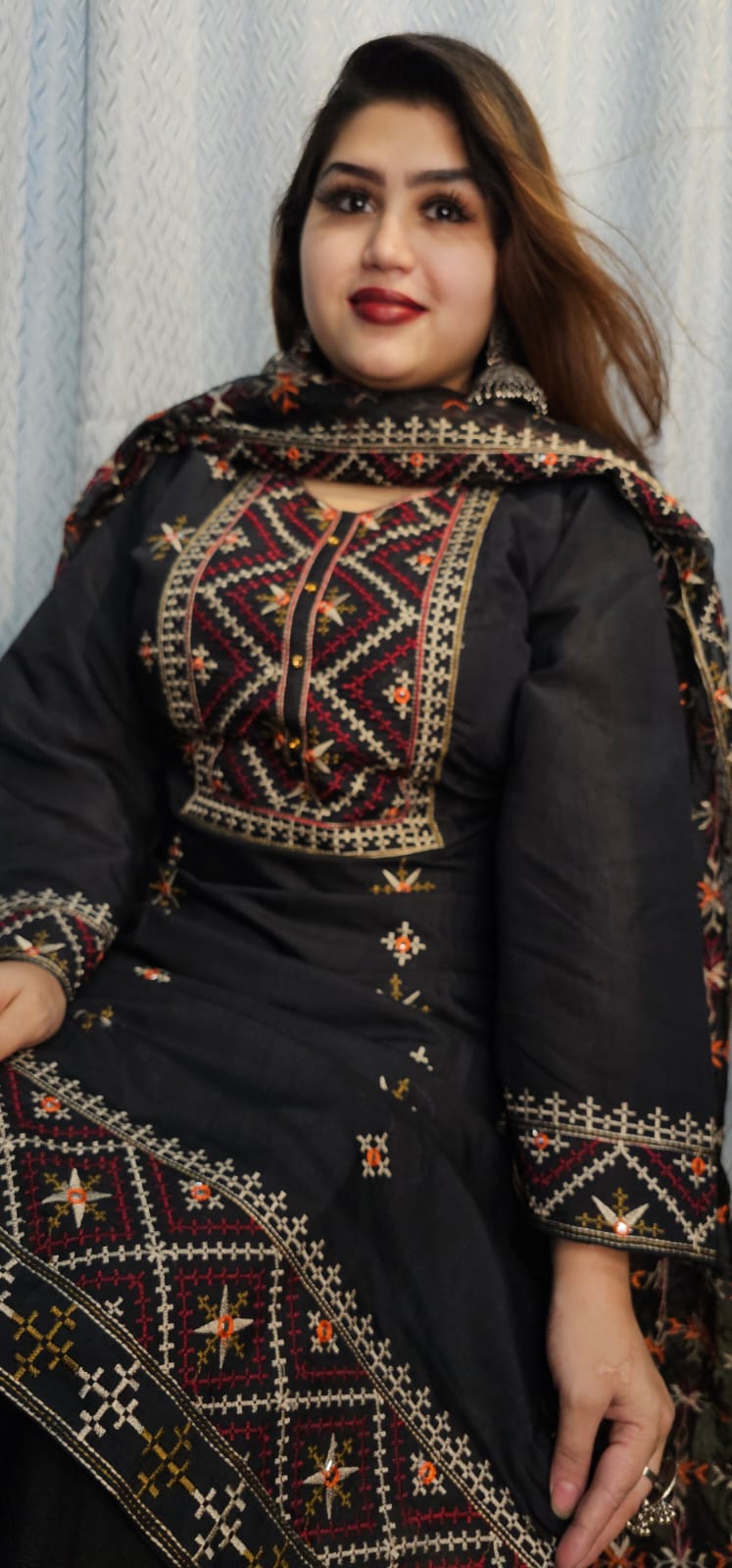 ঈদ স্পেশাল এমব্রয়ডারি রেডি থ্রি-পিস